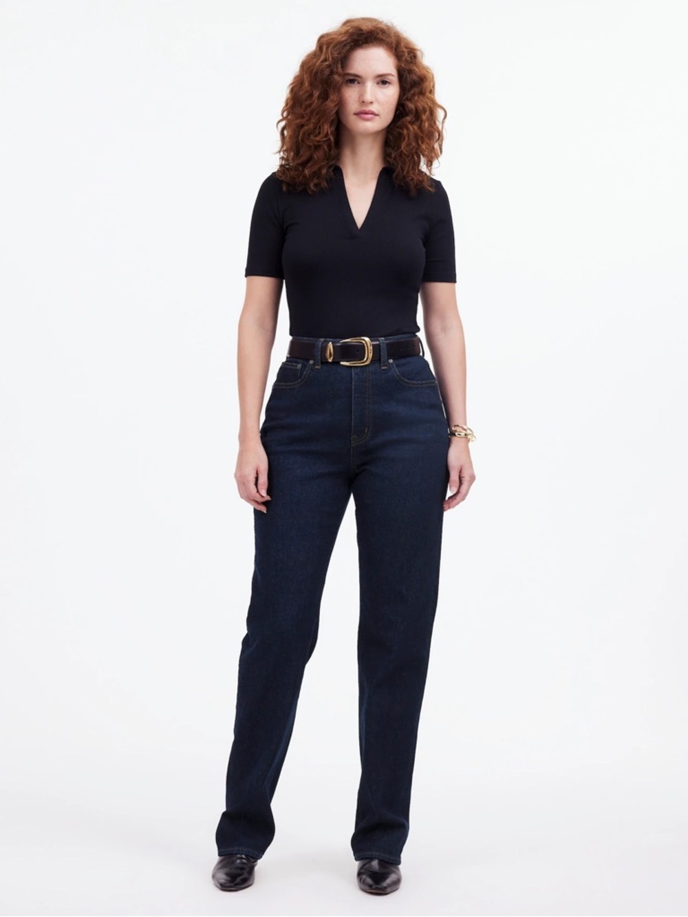 Madewell - The Curvy '90s Straight Jean - Norman Wash (Dark Wash)